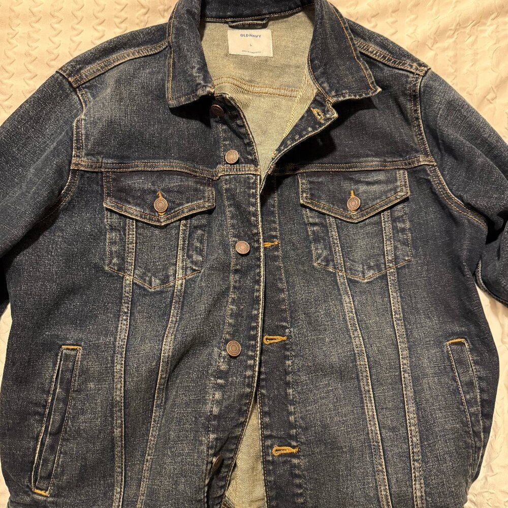 Old Navy Men's Jean Jacket - Large